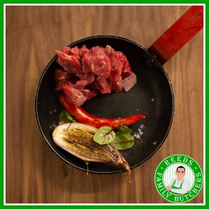 Buy Diced Braising Steak x 500g online from Reeds Family Butchers