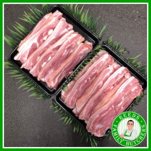 5kg FREE RANGE Pork Belly Strips - Bulk Buy