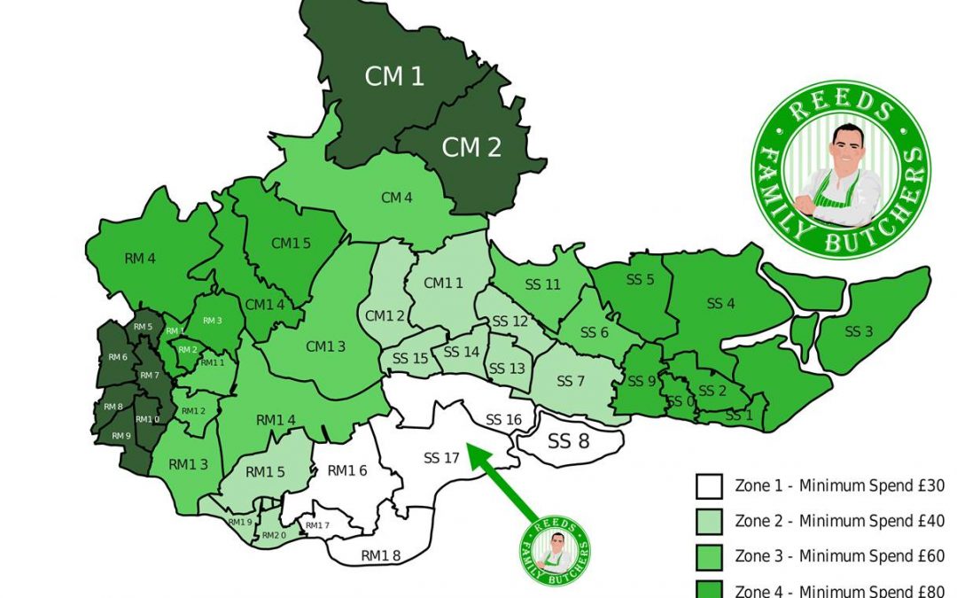New Delivery Zone Added! We now deliver to Dagenham, Hornchurch, Barking and Chelmsford!